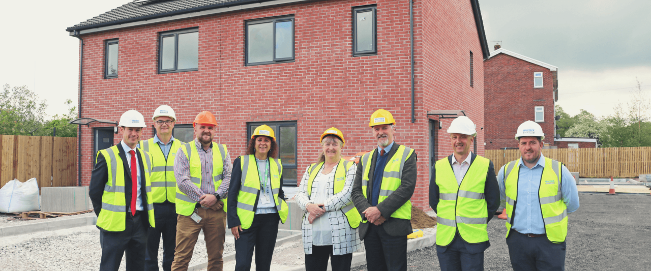 Julie James AM visits housing site in Bridgend
