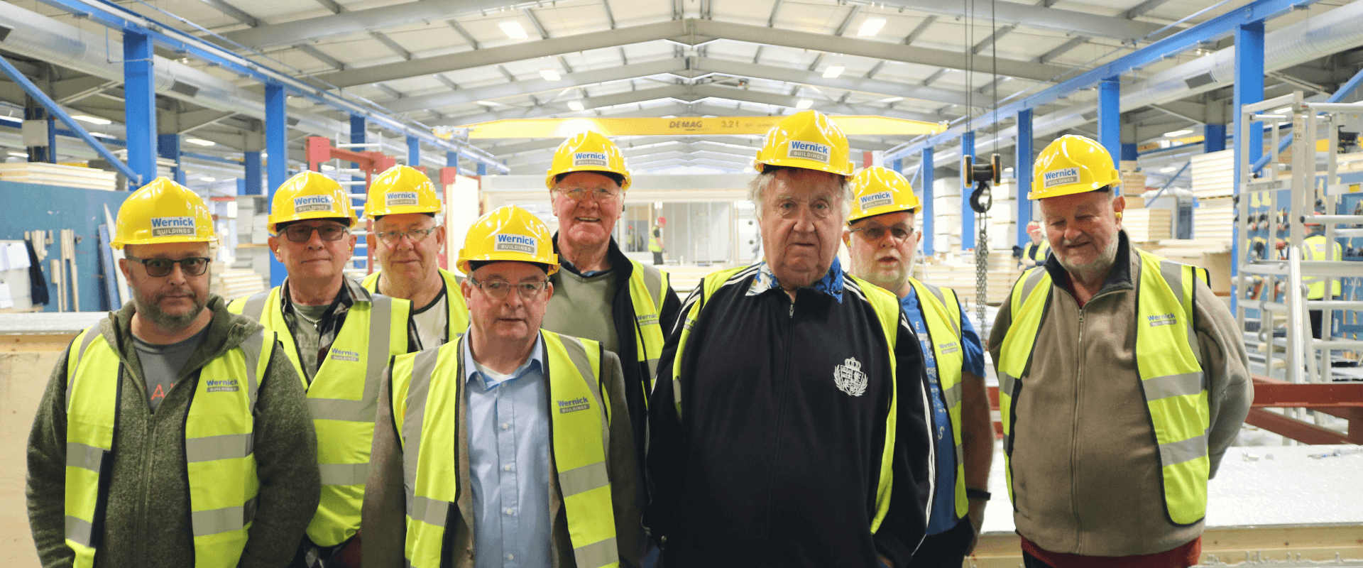 Men's Sheds Members Visit Wernick Buildings Factory South Wales