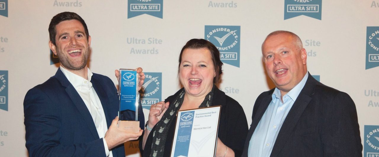 Wernick Hire Considerate Constructors Ultra Site Environmental Award