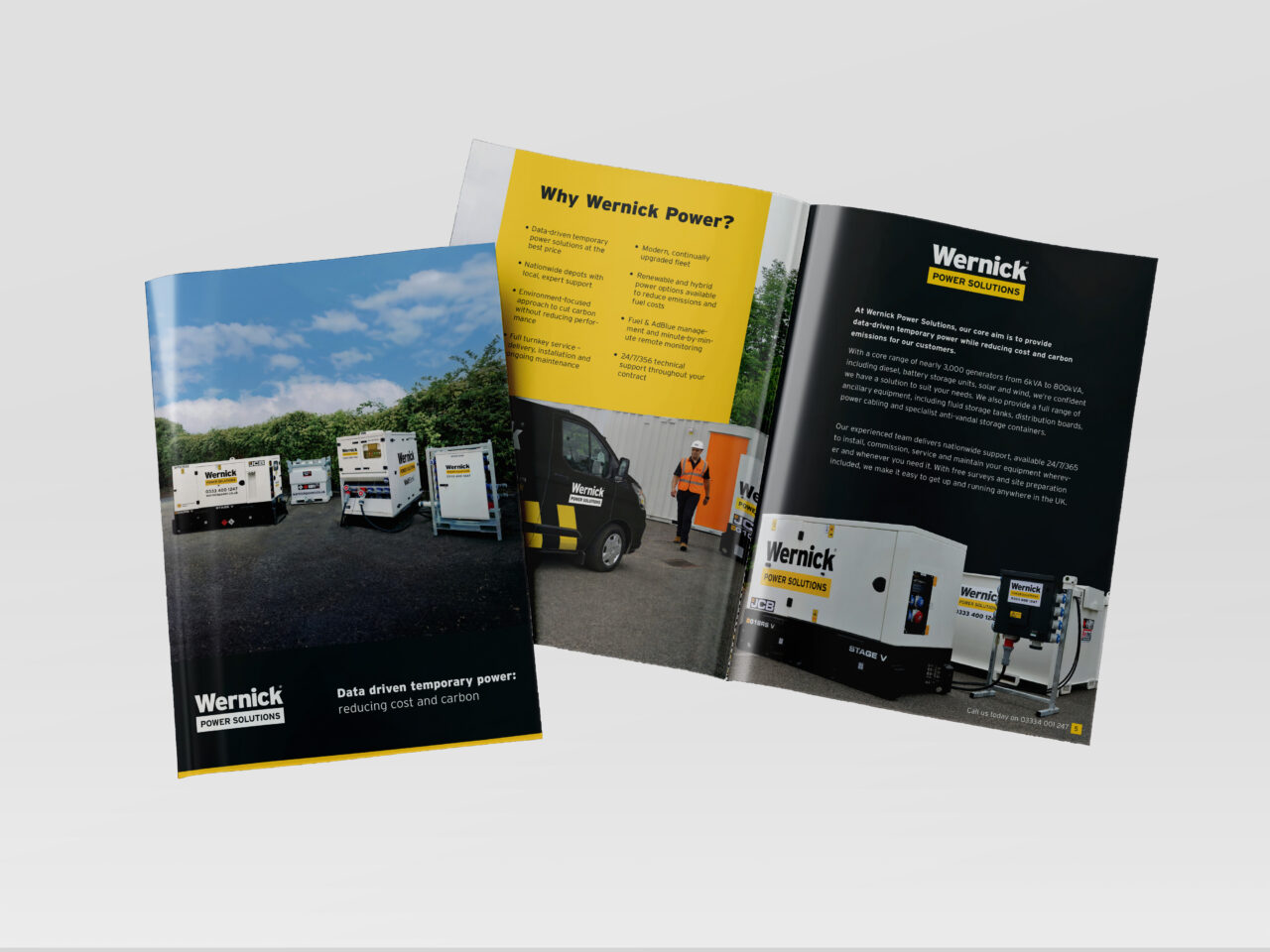 Wernick Power Solutions brochure template