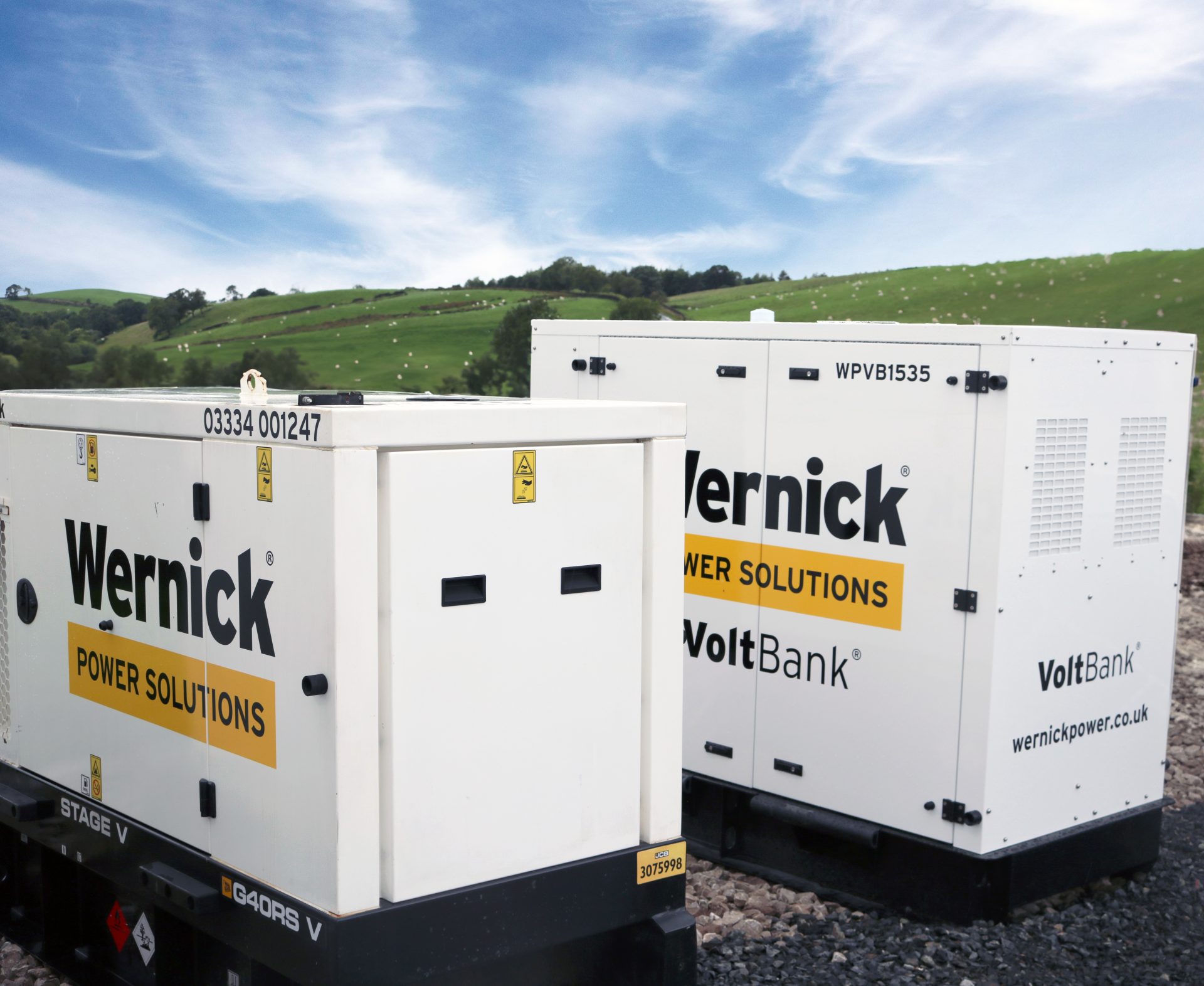 Wernick Power Solutions Battery Storage Unit and Generator