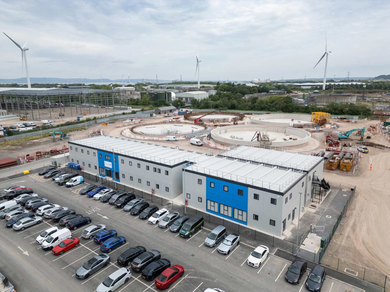 image of YTL Construction new site in Bristol with refurbished modular building