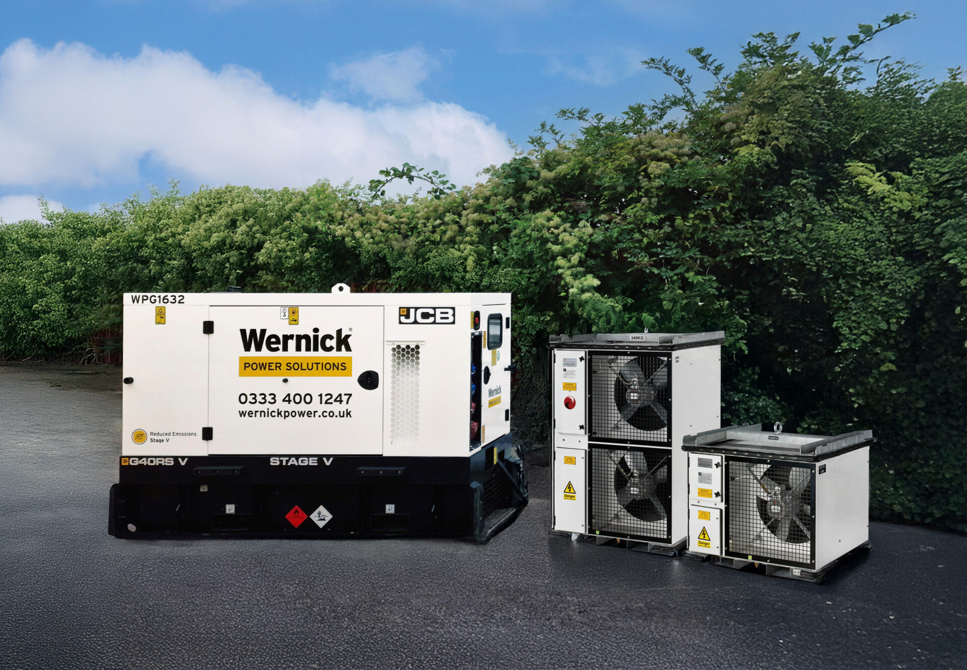 Wernick Power Solutions load bank and generator