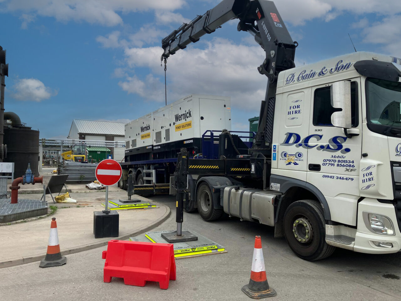 Wernick Power Solutions generators delivered to case study at Lancashire