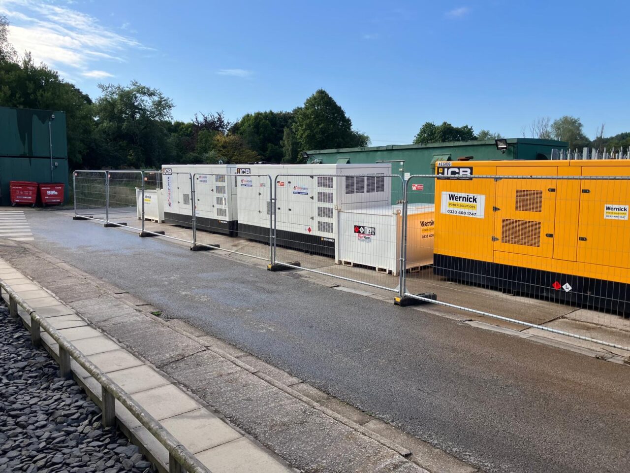 Wernick Power Solutions generators at case study at Lancashire