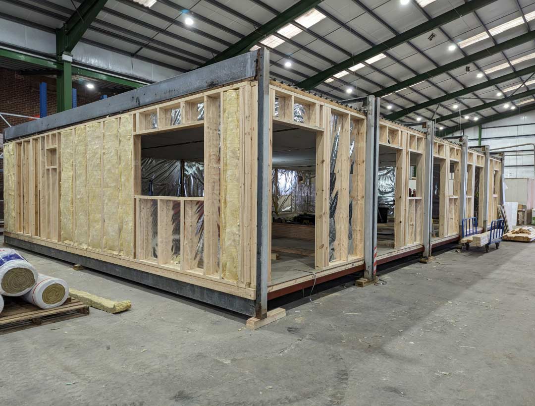 image of repurposed refurbished modular building