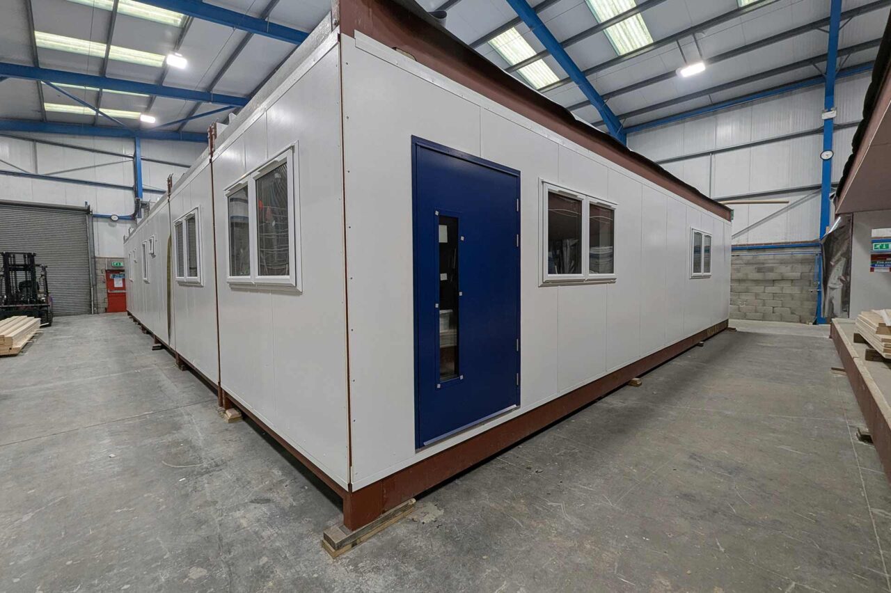 Image of a refurbished modular building in York factory