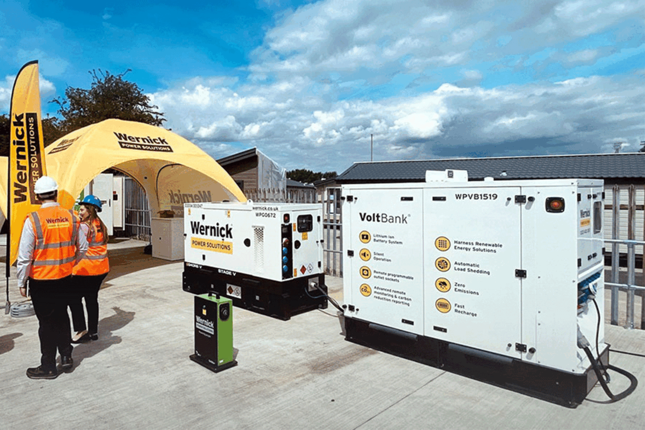 Wernick Power Solutions generator and battery storage unit