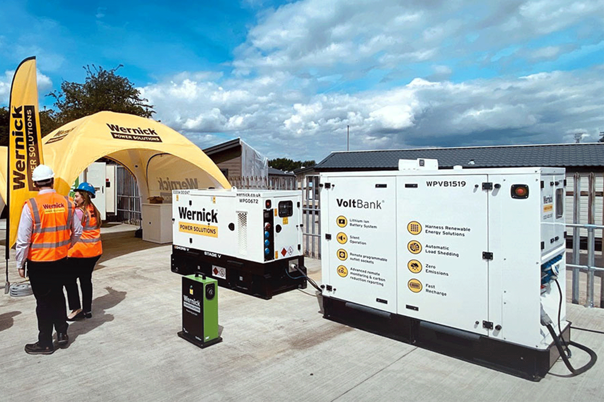 Wernick Power Solutions generator and battery storage unit