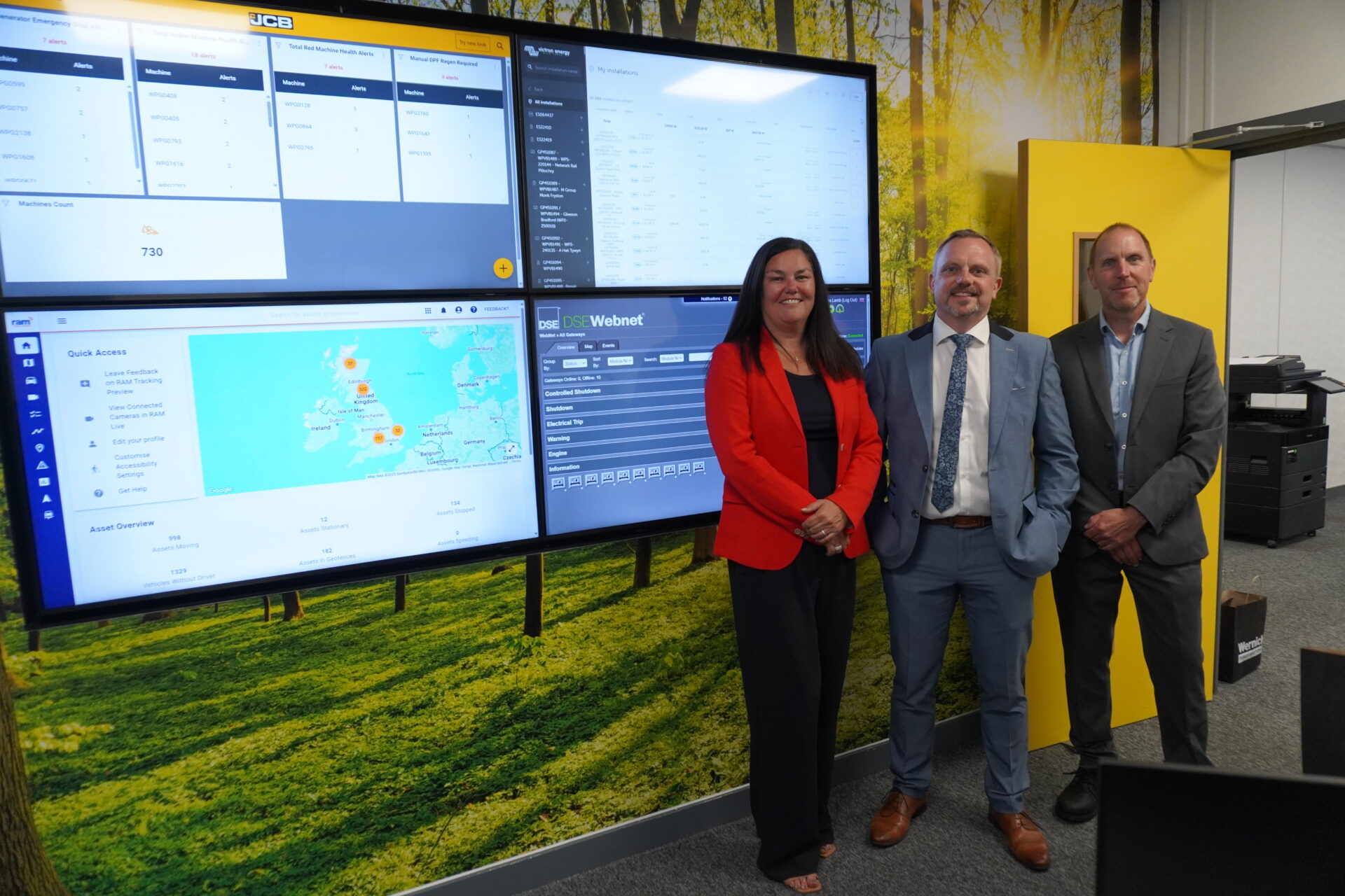 AMS Directors at Wernick Power Solutions' Power Optimisation Centre