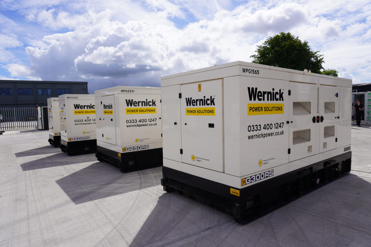 Wernick Power Solutions generators at Vigo Open Days