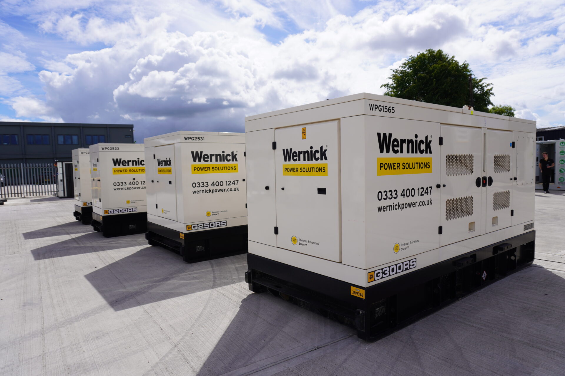 Wernick Power Solutions generators at Vigo Open Days