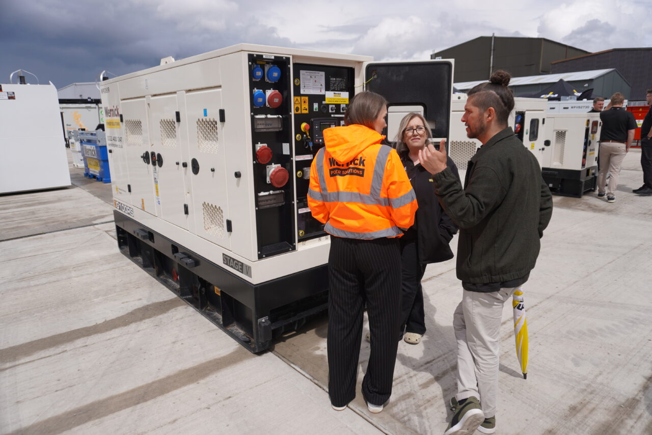 Wernick Power Solutions generators at Vigo Open Days